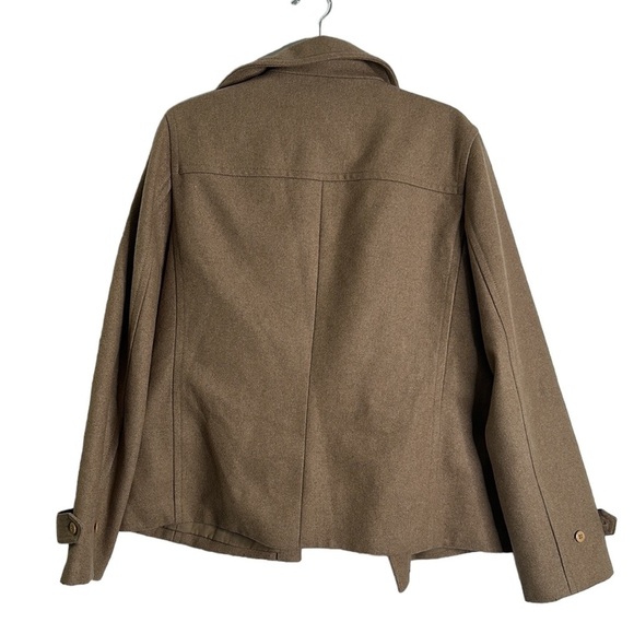 J crew tan wool jacket size large - Picture 2 of 10